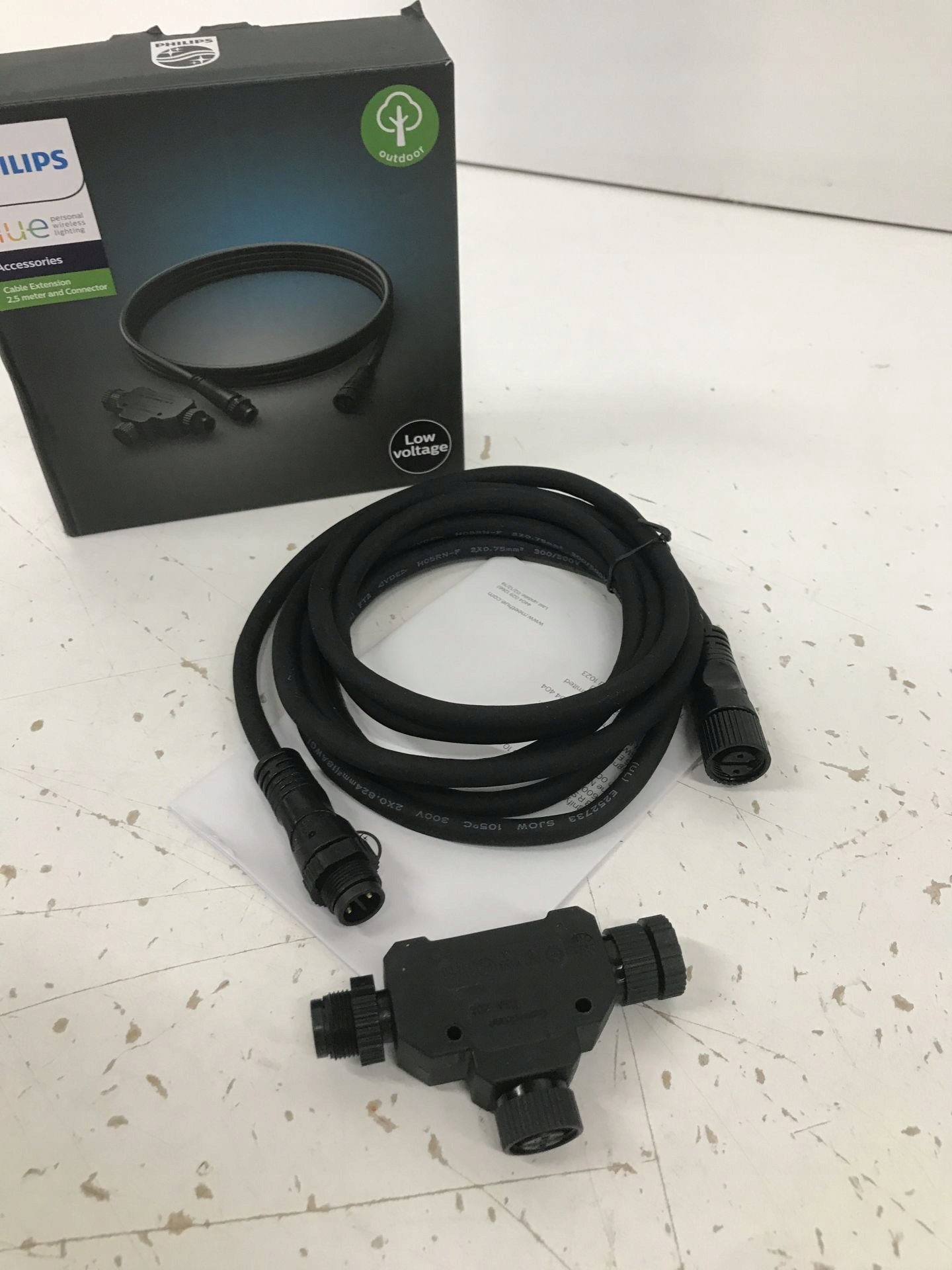 Kabllo smart ndriçimi Philips 1748930PN Tint Cable, Zigbee 3.0, e zezë