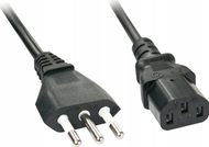 Kabllo rryme Lindy 30413 IEC C13, 2m, Itali, i zi