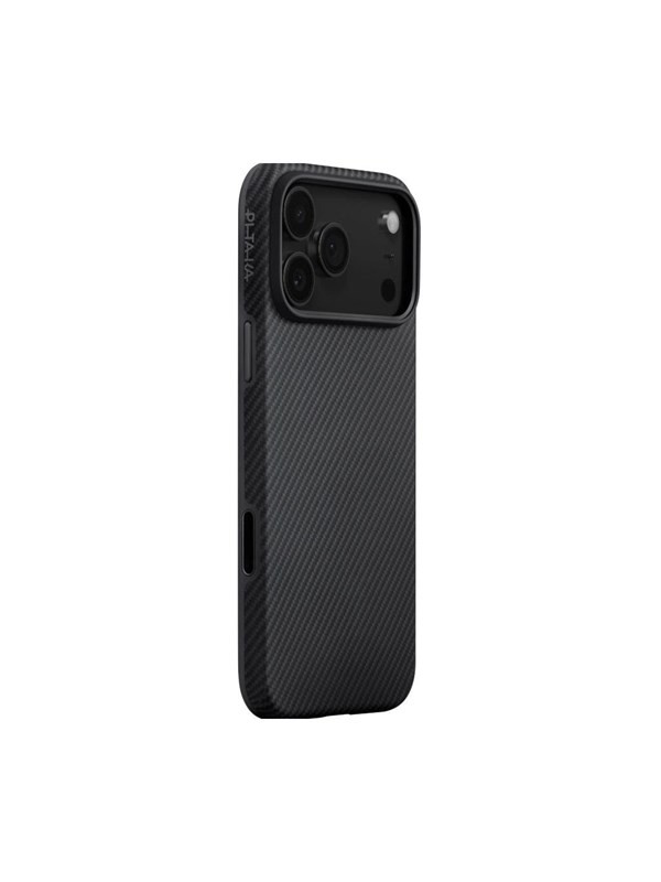 Mbulesë telefoni PITAKA Aramid UltraGuard, për iPhone 17 Pro Max, kompatibile MagSafe, e zezë gri