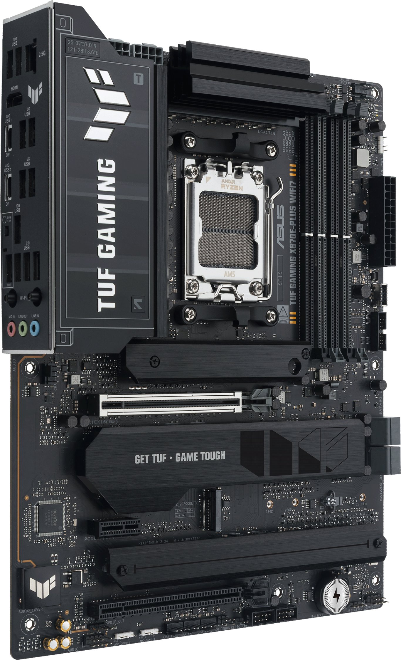 Матична плоча ASUS TUF Gaming X870E Plus WiFi 7, AMD X870E, Socket AM5, ATX