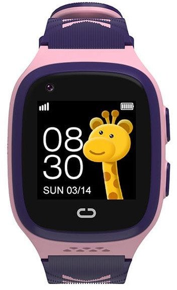 Ora inteligjente për fëmijë K18 4G, GPS, video thirrje, rozë