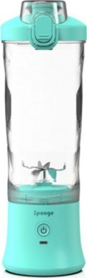 Blender portativ Sponge Agitator, 600 ml, karikim USB C, mint
