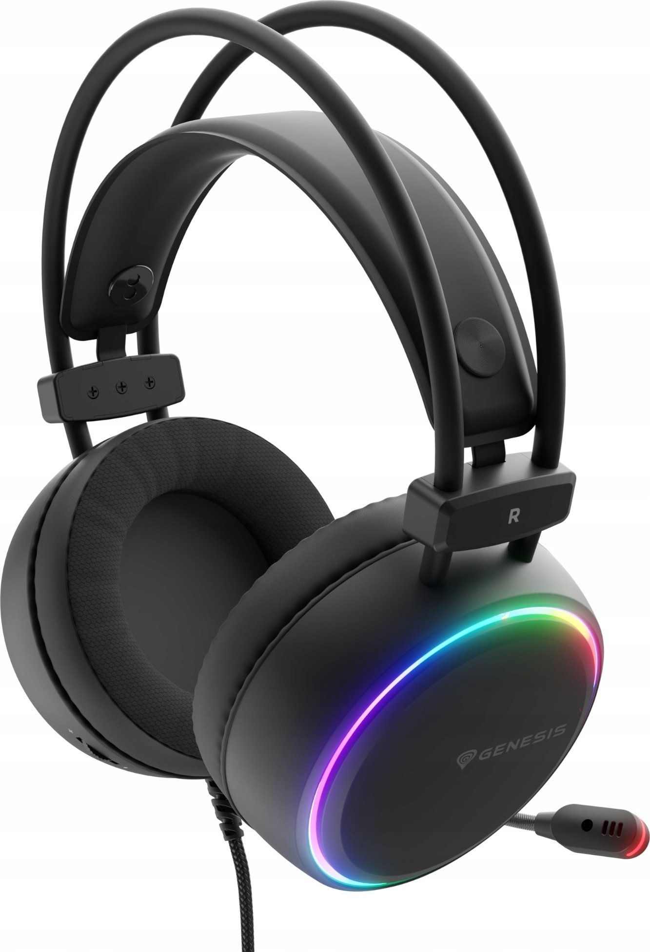 Kufje gaming Genesis Neon 613 G2, stereo, me mikrofon, ndriçim RGB