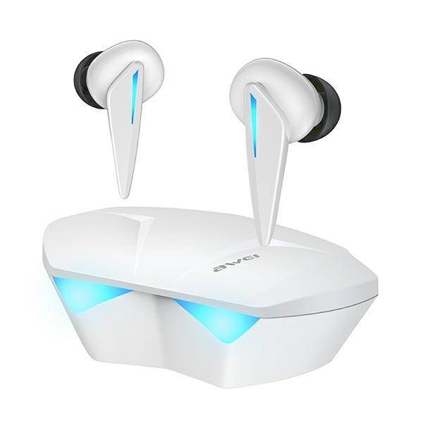Kufje TWS Awei T23, Bluetooth 5.3, me mikrofon, të bardha