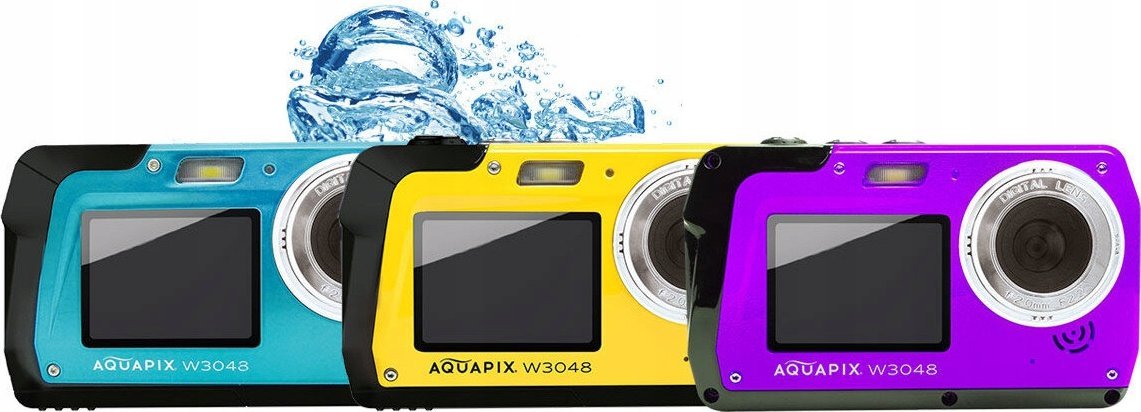 Kamerë nënujore Easypix Aquapix W3048-V, 13MP, video 4K, e verdhë