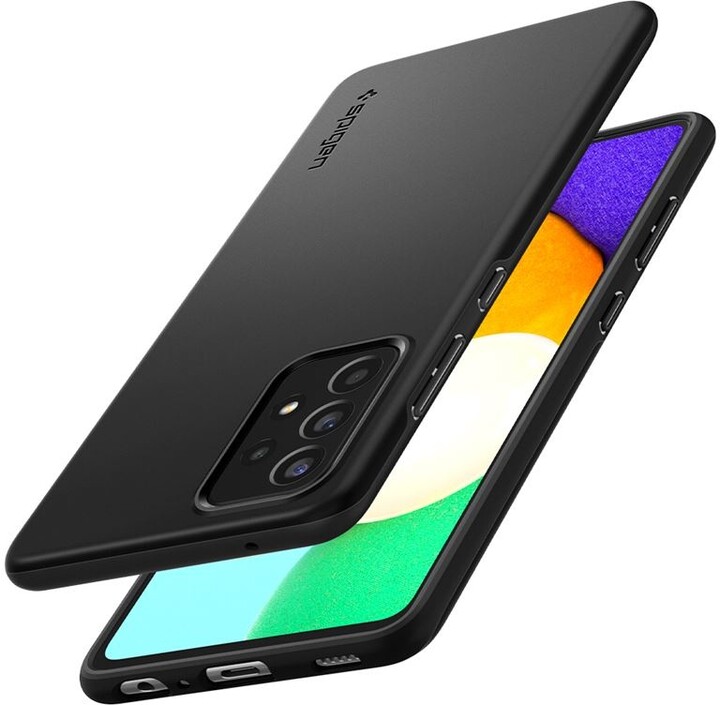 Spigen Thin Fit Заштитна маска за Samsung Galaxy A52 / A52 (5G), црна