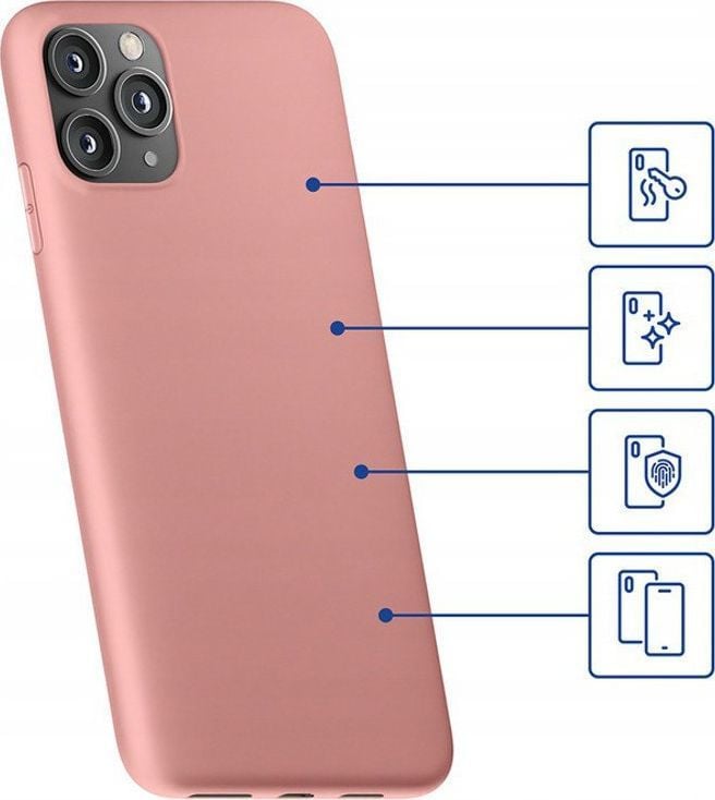 Maskë mbrojtëse 3mk Matt Case Lychee për Apple iPhone Xr, efekt lychee, përfundim mat, transparente