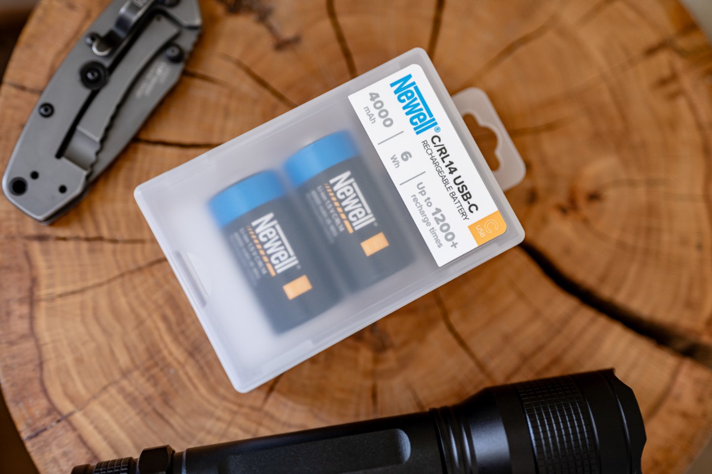 Bateri rikarikueshme Newell C R14, 4000 mAh, USB C, set 2 copë