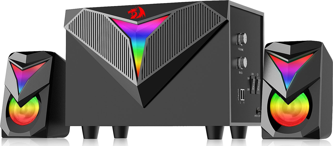 Компјутерски звучници Redragon Toccata 2.1, 11 W, црни