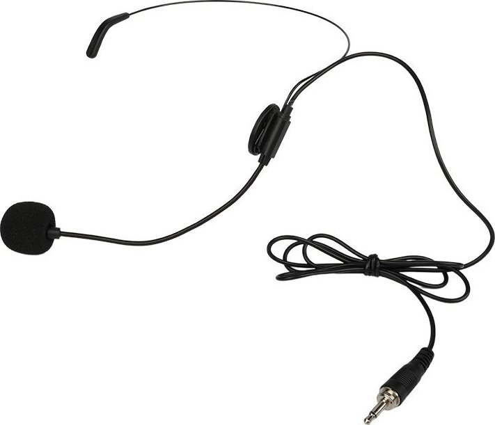 Sistem mikrofonësh pa tel NN WMIC4, 4 kanale UHF, me 3 mikrofona dore dhe headset, i zi