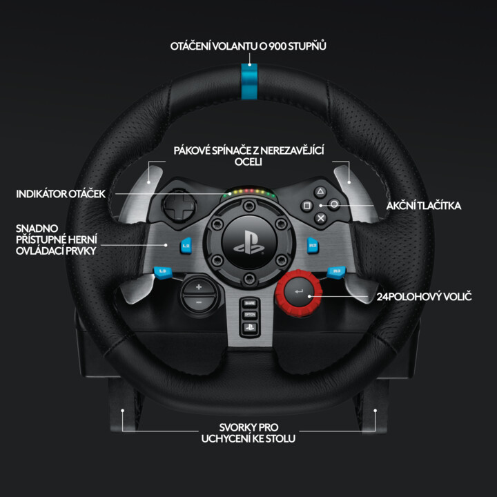 Set për vozitje Logitech G29 Racing Wheel për PC/PS3/PS4