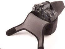 Mbulesë mbrojtëse aparati Walimex Pro Neoprene, për SLR me objektiv, dyanshme, e zezë gri