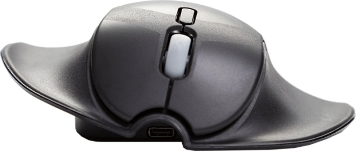 Maus ergonomik BakkerElkhuizen HandshoeMouse Shift, ambidekster, Bluetooth, gri