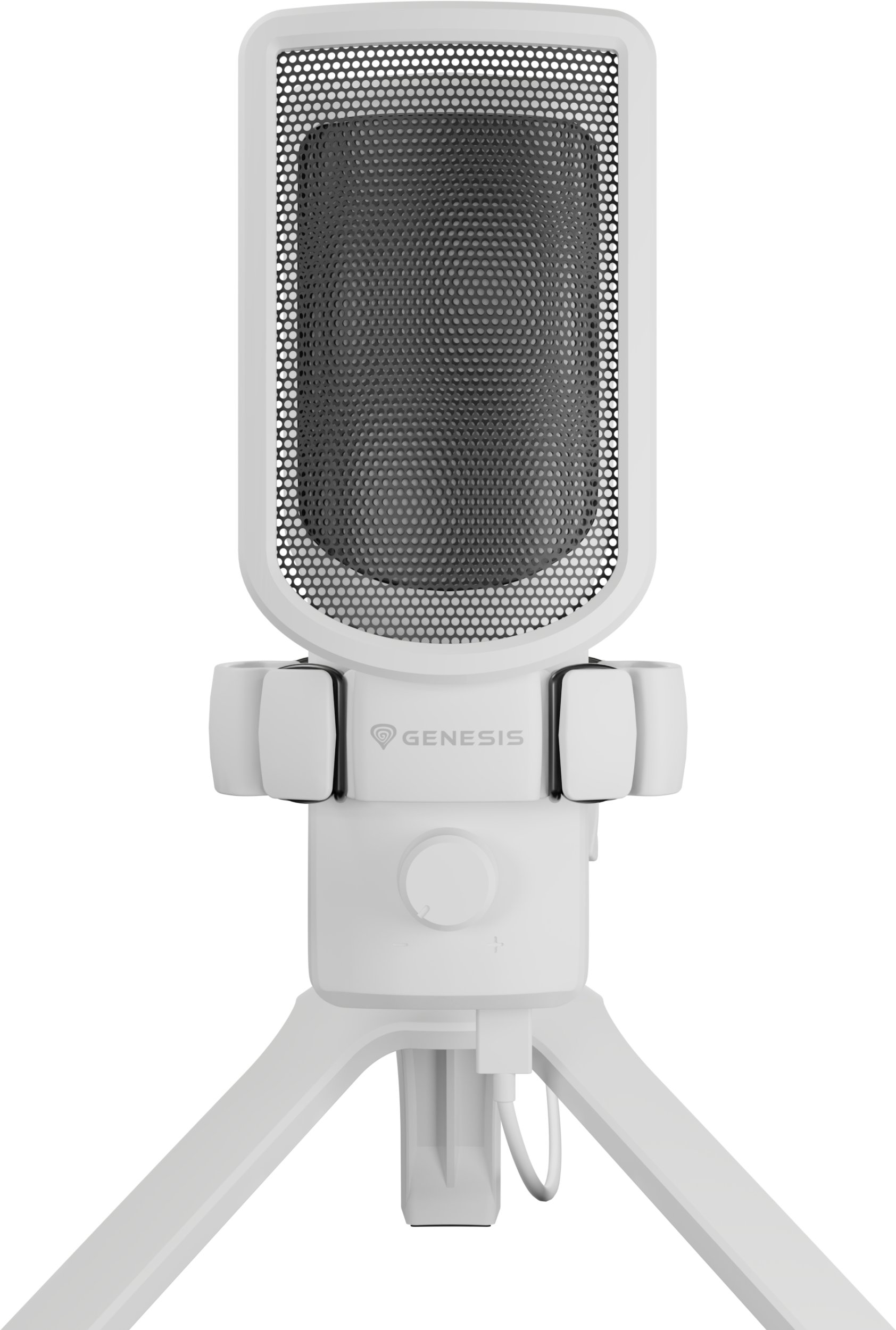 Mikrofon gaming Genesis Radium 250, USB, me tripod, i bardhë