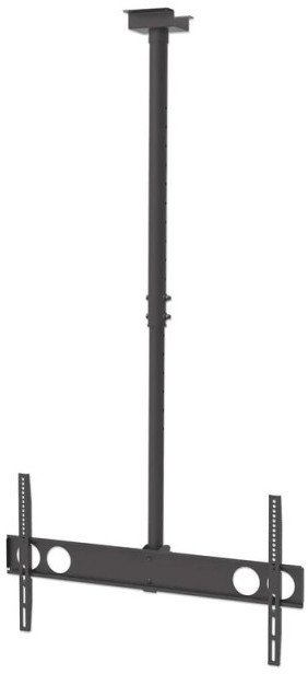 Mbajtëse tavani për TV Manhattan, 37" 75", lartësi e rregullueshme 105 156 cm, VESA 200x200 800x400, e zezë
