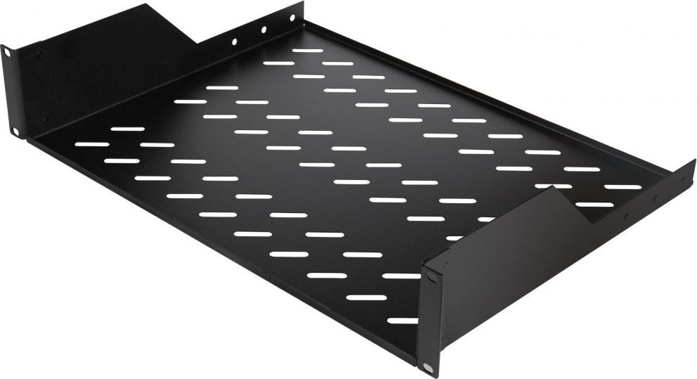 Raft fikse për kabinet 19" LevelOne Equip 280619, 2U, 800mm, i zi