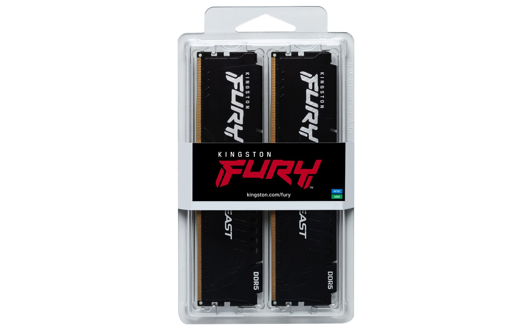 Memorie RAM Kingston FURY 64GB 6000MT/s DDR5 CL40 DIMM (2 x 32 GB) Beast XMP