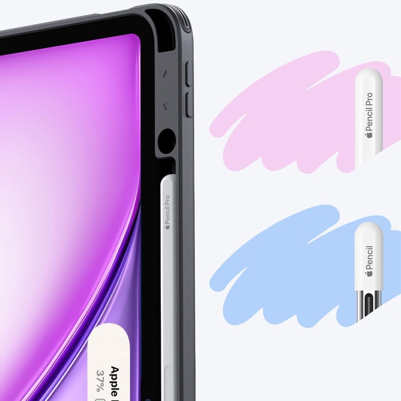 Mbrojtëse magnetike ESR Flip (Pencil Holder), për iPad Air 13 inch (2024/2025/2026), e zezë