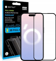 Mbrojtës ekrani Bestsuit Flexible 5D Full Glue Hybrid Glass për iPhone 16 Plus, xham fleksibël, transparencë e lartë, i zi