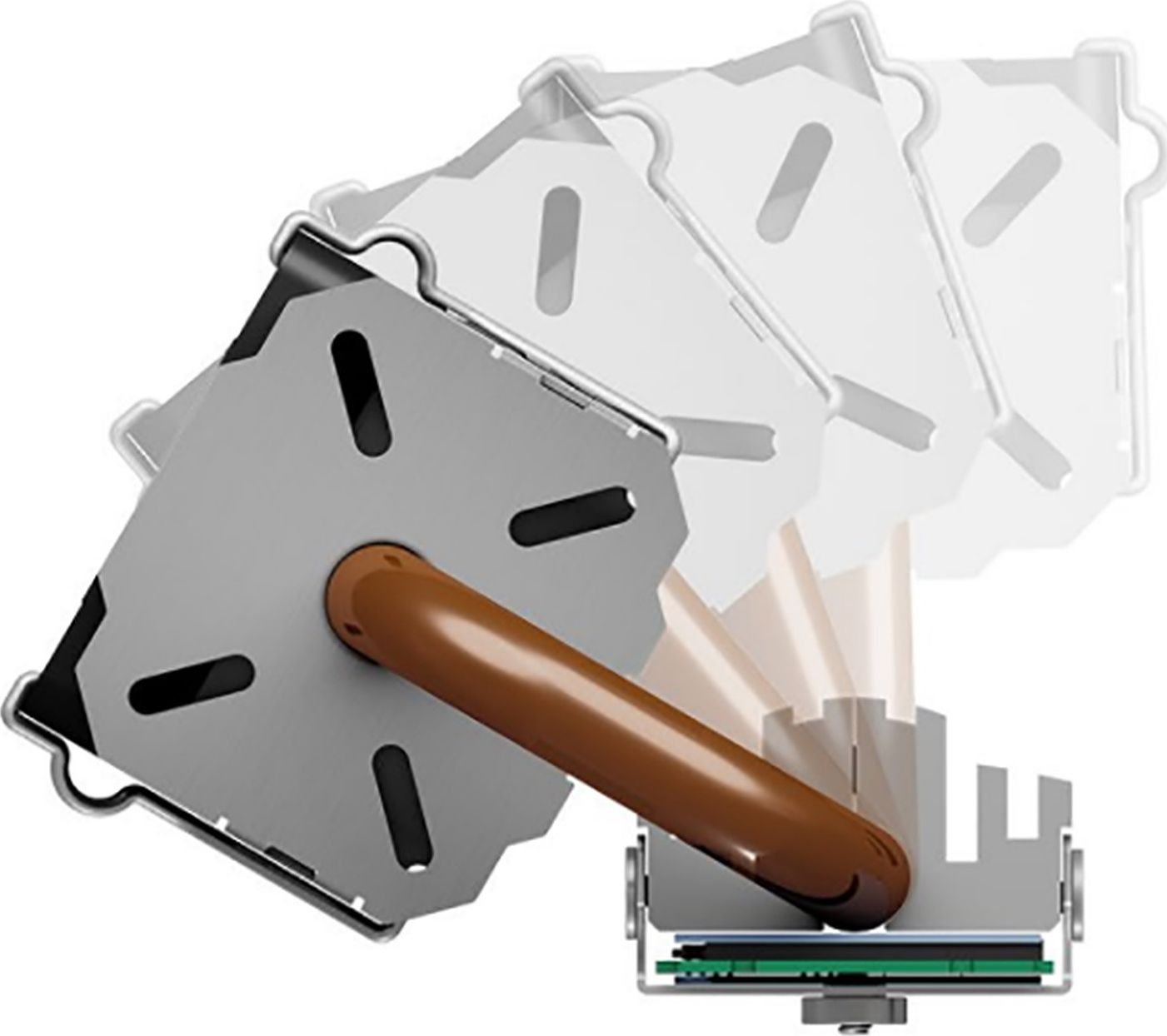 Ftohës SSD M.2 Icy Box IB-M2HSF-702, me ventilator PWM, për SSD 2280, i zi