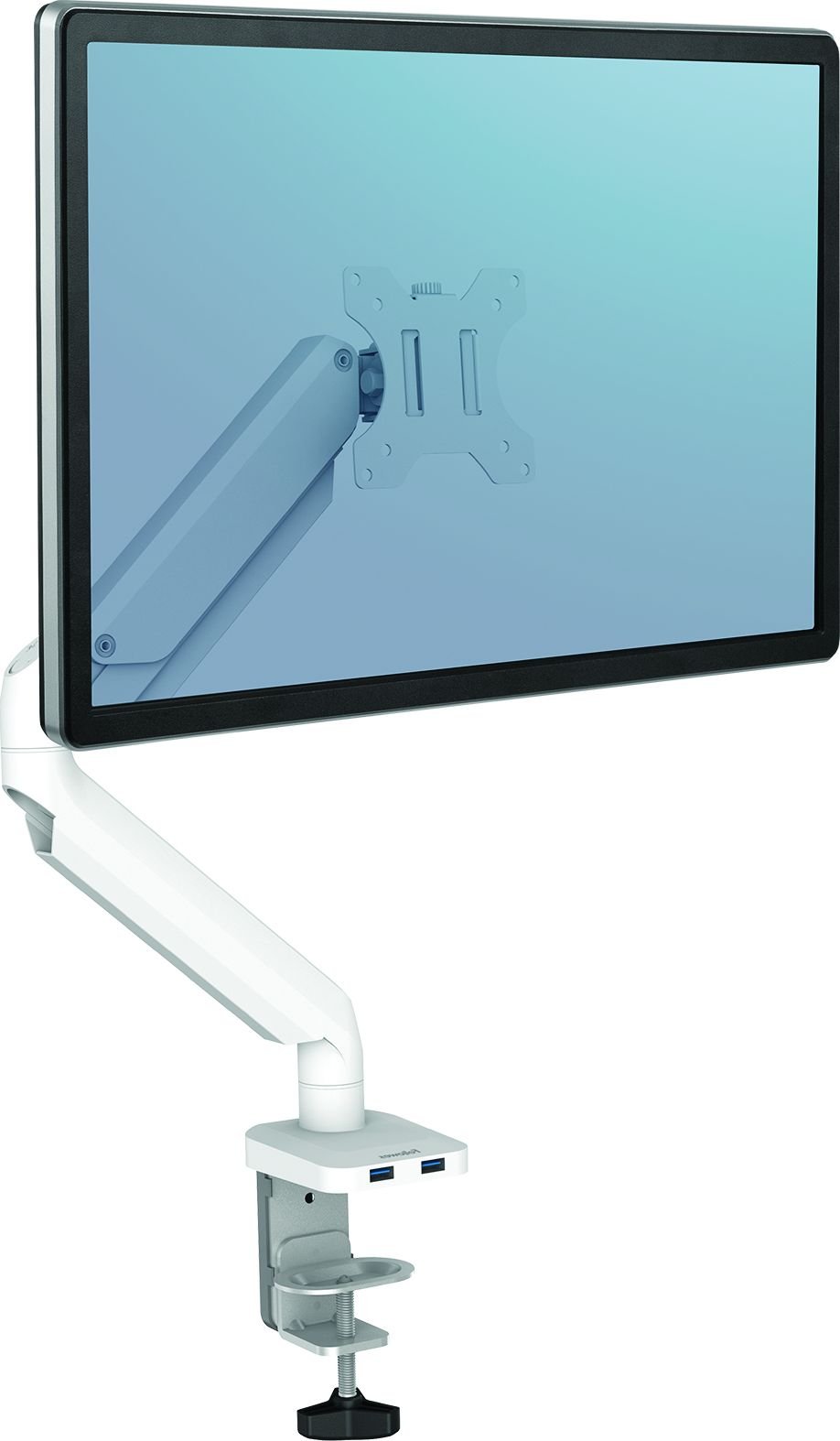 Krah monitori Fellowes Platinum Series 8056201, deri 30", me gaz, i bardhë