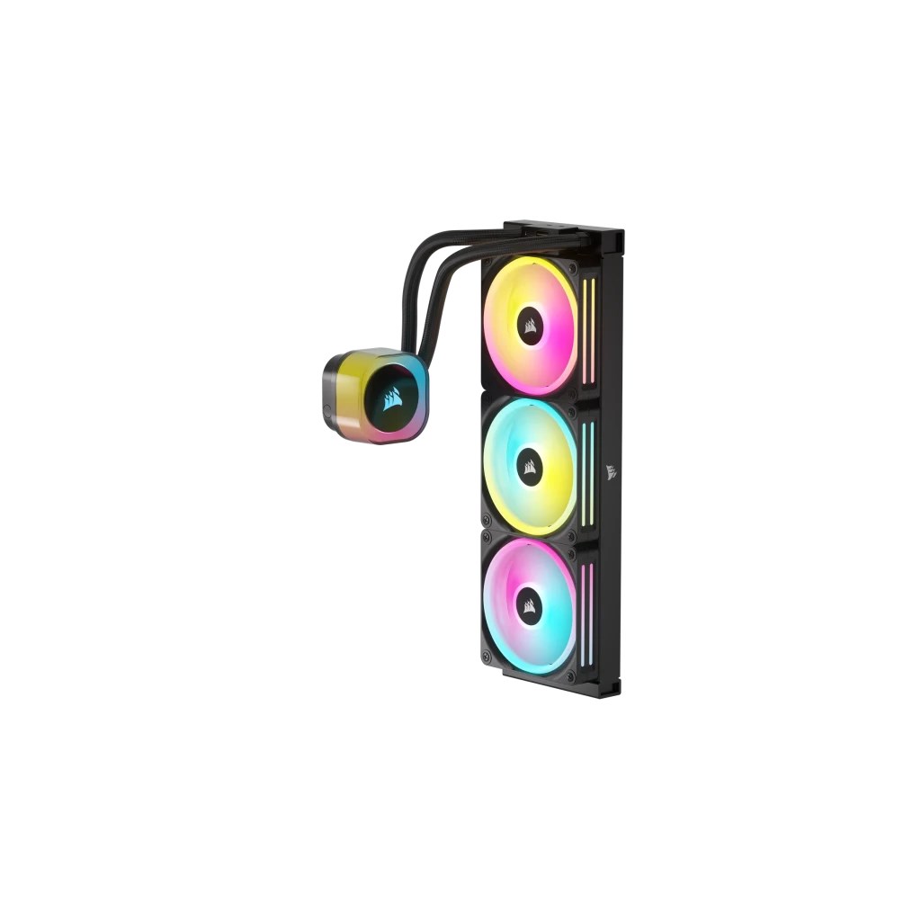 Ftohës me ujë Corsair H150I, 12 cm, i zi