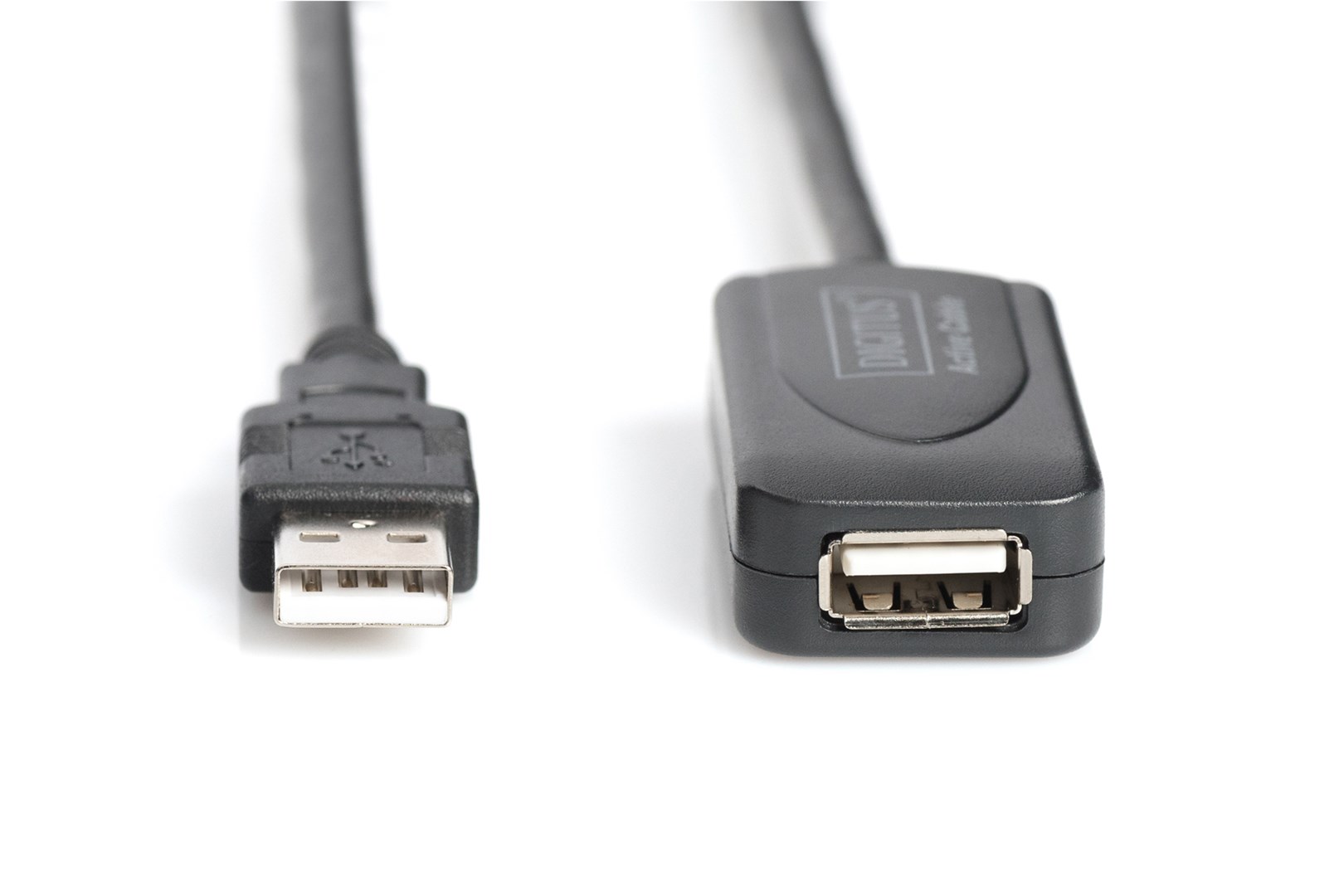 Kabllo USB 2.0 Digitus, 20m, e zezë