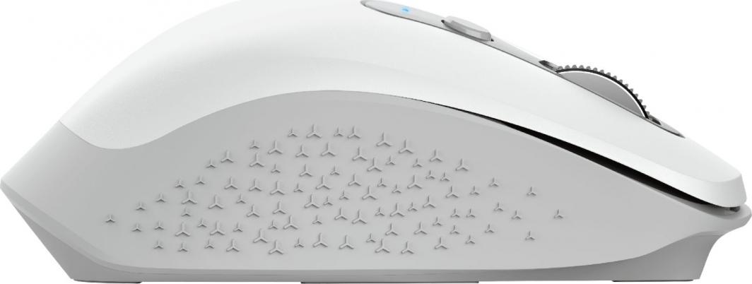 Maus Trust Ozaa, wireless, USB, i bardhë