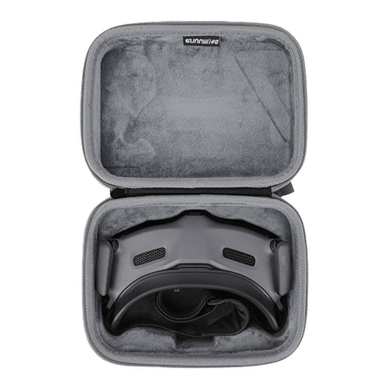 Kuti mbrojtëse Sunnylife për DJI Goggles 2 dhe 3, me zinxhir, material i fortë, gri