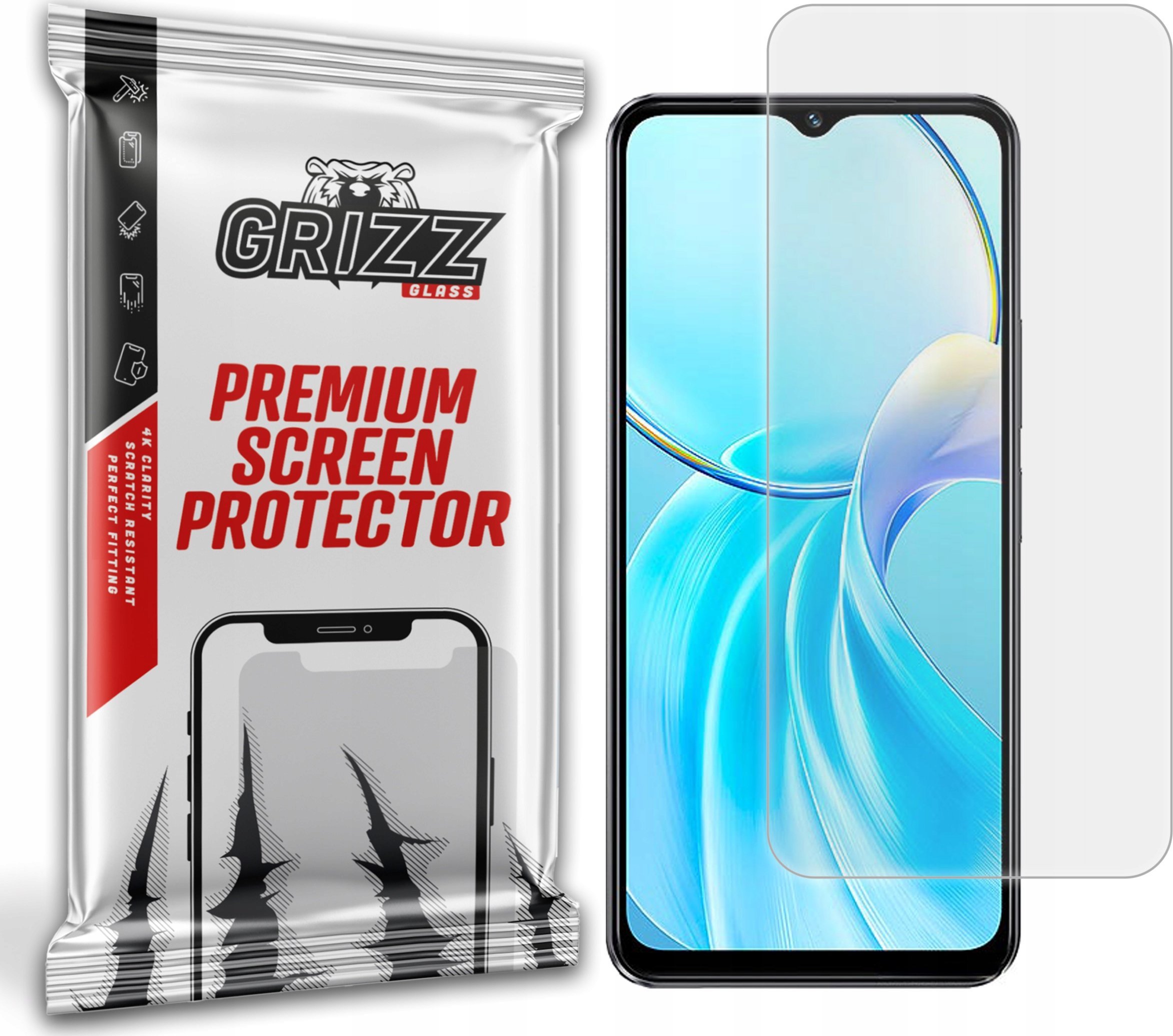 Folie mbrojtëse ekrani Grizz PaperScreen për Vivo T3 Lite, anti-fingerprint, mat, transparente