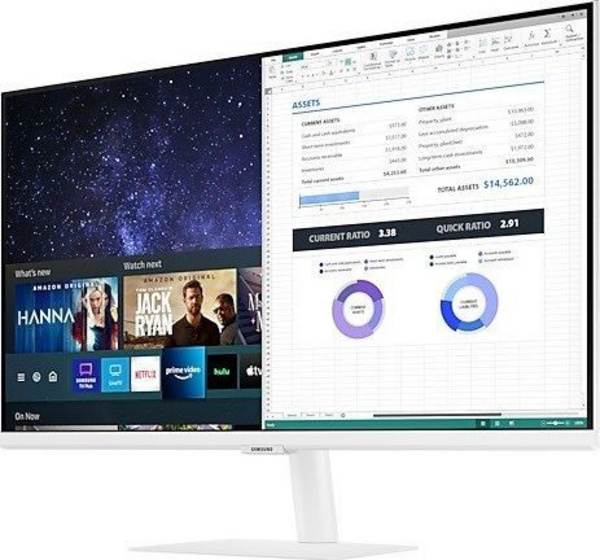 Monitor Samsung Smart M50A, 27'', Full HD, i bardhë