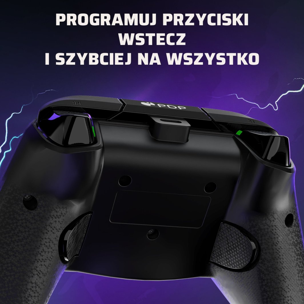 Kontroller PDP XS Rematch, me kabllo, i zi / i gjelbër