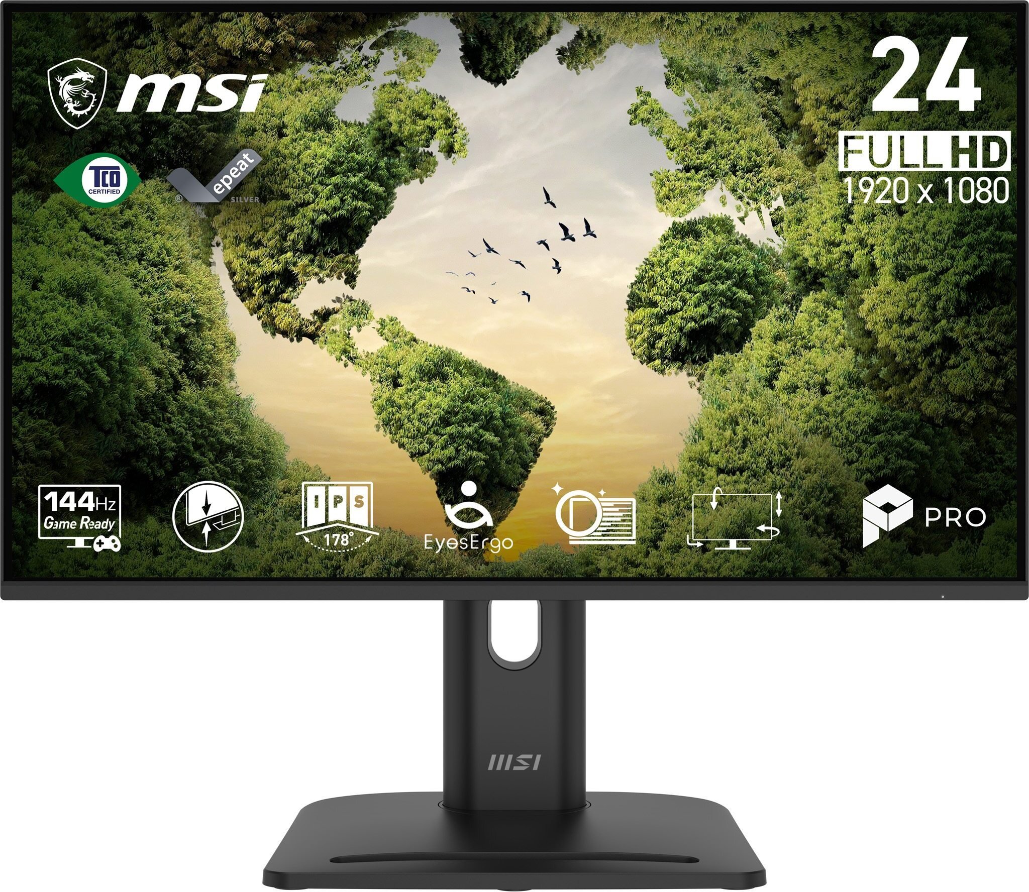 Monitor LED MSI Pro, 24", Full HD 144Hz, i zi