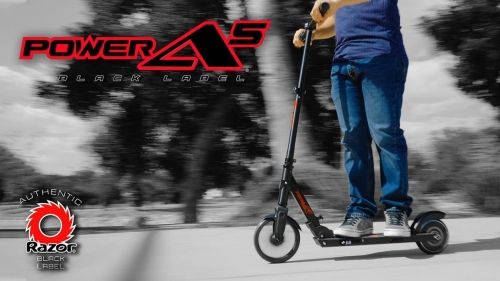 Trotinet elektrik Razor Power A5 Black Label, 16 km/h, deri 80 kg, i zi