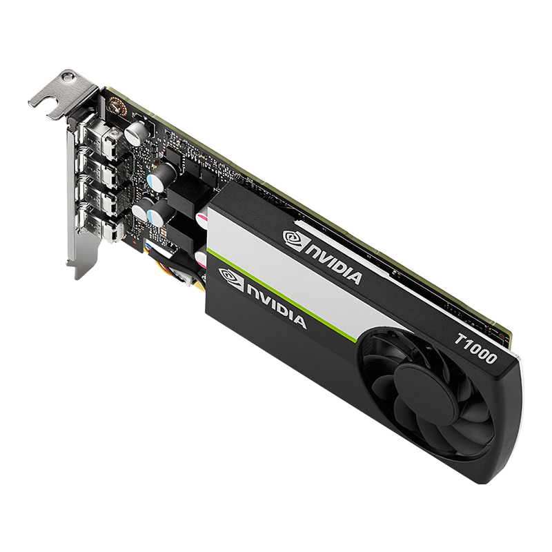 Kartelë grafike PNY Quadro T1000, 4GB GDDR6, profesionale, e zezë