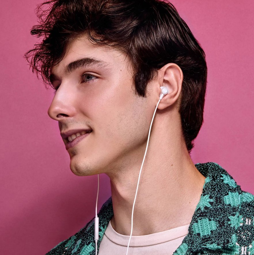 Kufje in ear Easypods Type C Snow, USB C, me kabllo, të bardha