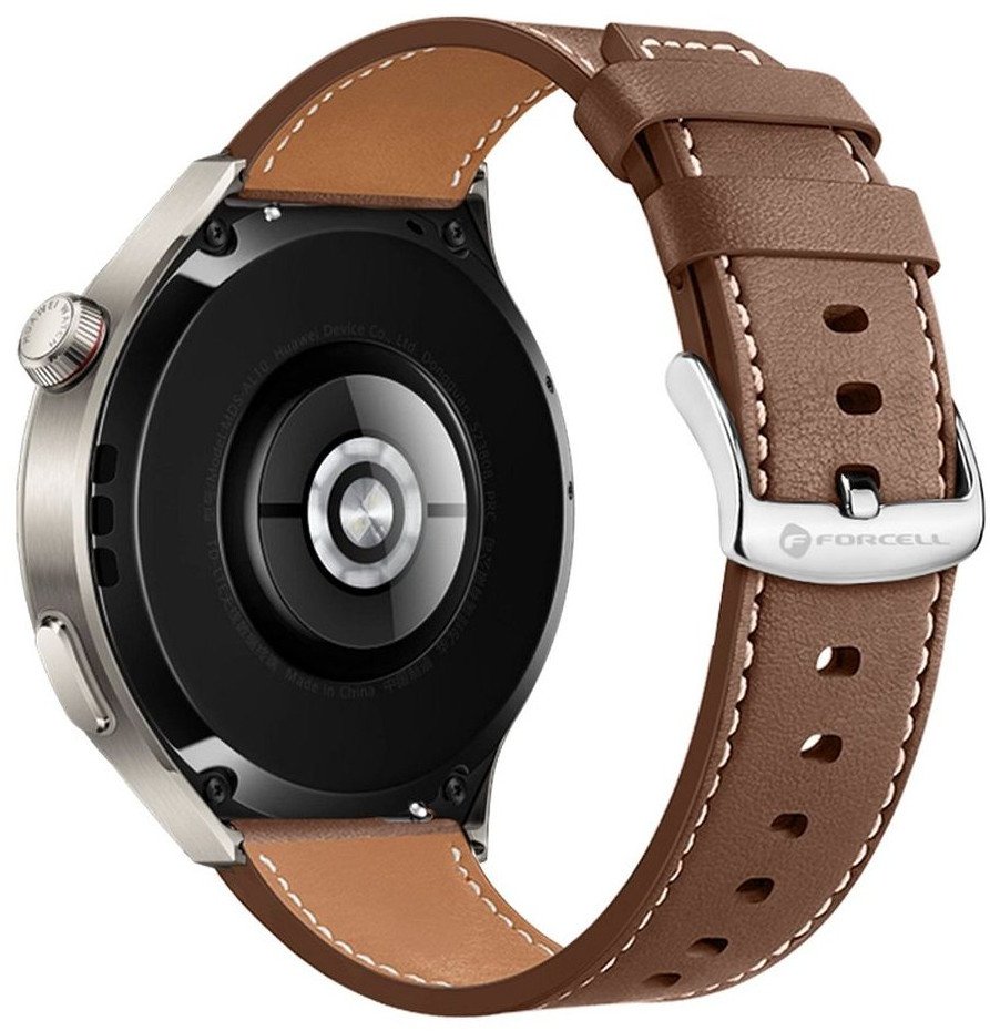 Rrip ore Forcell Strap F-DESIGN FS21, 20 mm, lëkurë sintetike, kafe