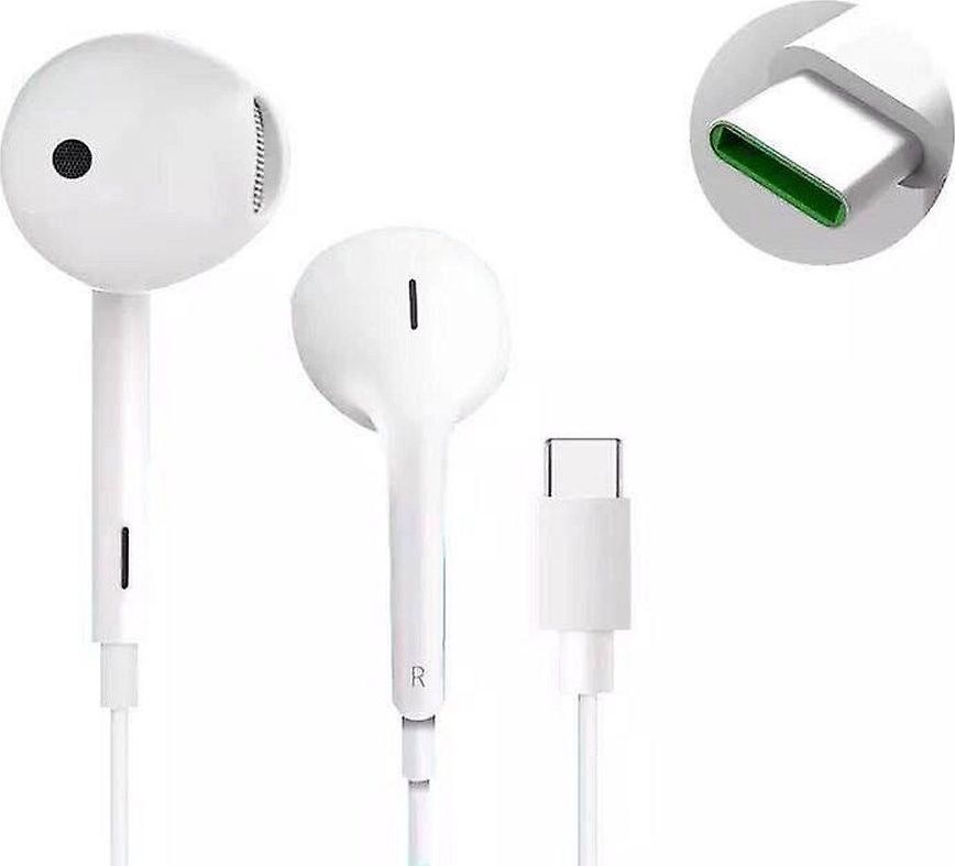Kufje in ear Oppo MH147, USB C, me mikrofon, të bardha