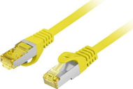 Kabllo rrjeti Lanberg Patchcord CAT6A SFTP, 1m, LSZH CU, e verdhë