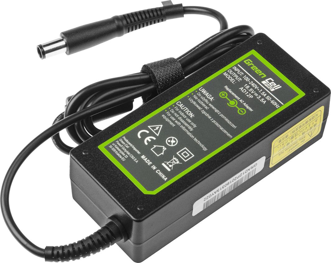 Karikues për tablet Green Cell PRO HP 18.5V | 3.5A | 65W  | 7.4-5.0mm