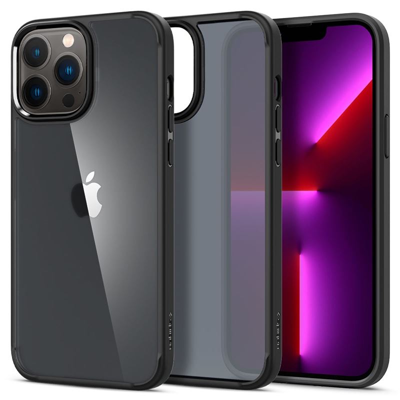 Mbrojtëse për celular iPhone 13 Pro Max Spigen Ultra Hybrid, e zezë