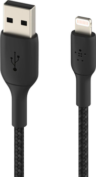 Kabllo Belkin (CAA002bt1MBK) USB-A - Lightning, 1m, e zezë