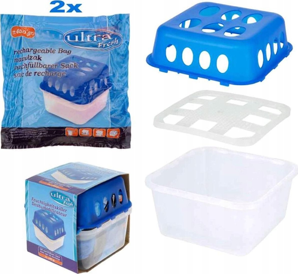 Thithës lagështie Private Label Ultra Fresh, i rimbushshëm, set 2 copë