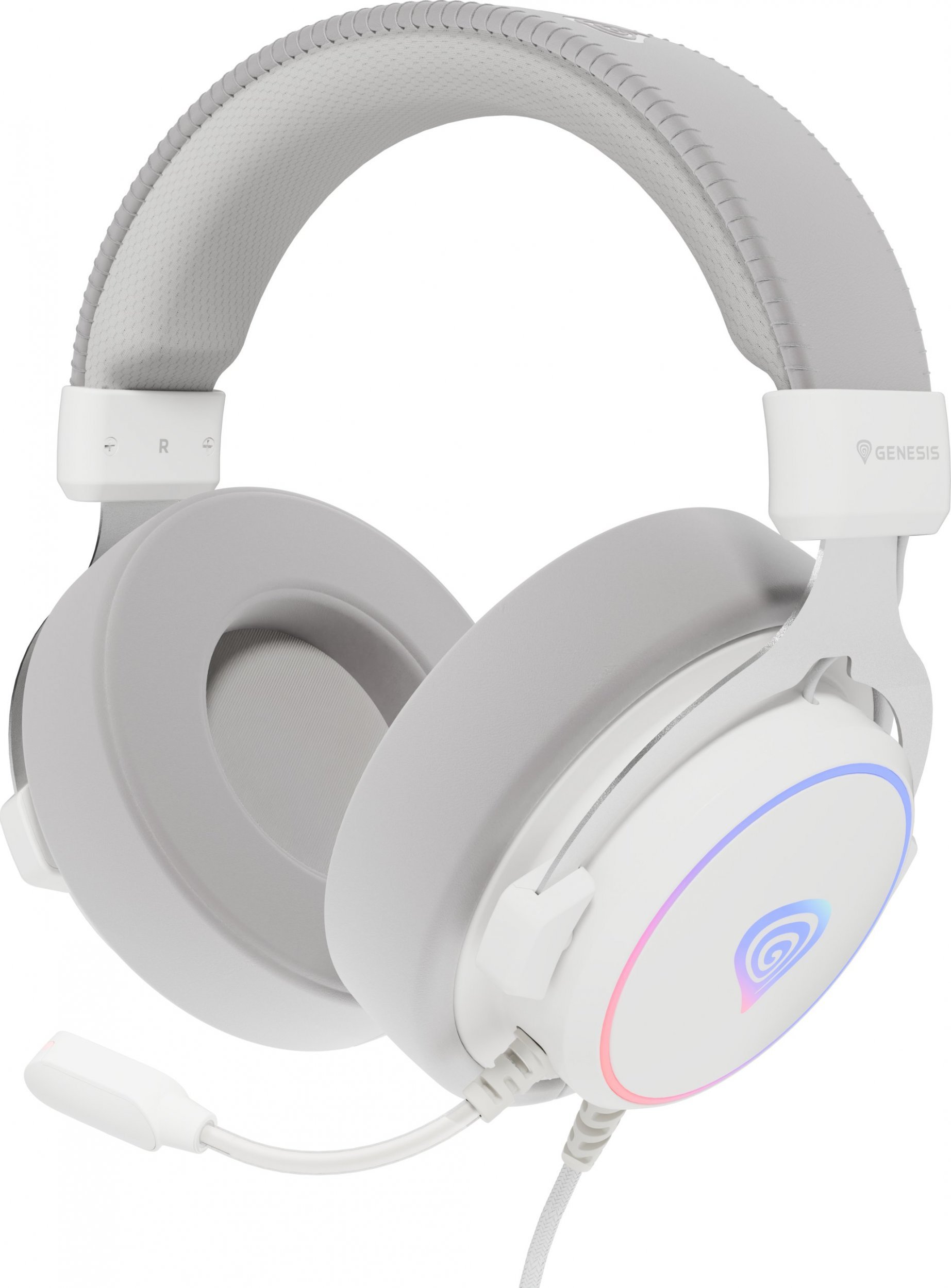 Kufje gaming Genesis Neon 764, USB, menaxhim kablloje, të zeza