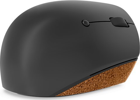 Mouse Lenovo Go Wireless Vertical, ergonomik, pa tela, gri e errët