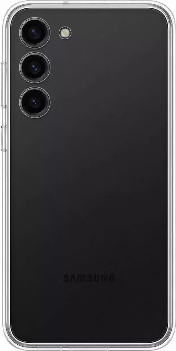 Mbrojtëse telefoni Samsung Frame Case Galaxy S23 Plus, TPU, me xhep për kartela, e zezë 2