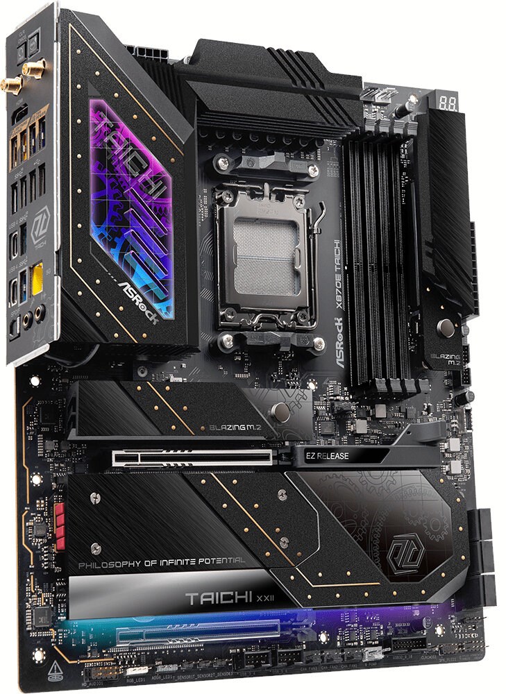 Pllakë amë Asrock X870E Taichi, DDR5, EATX AM5, e zezë