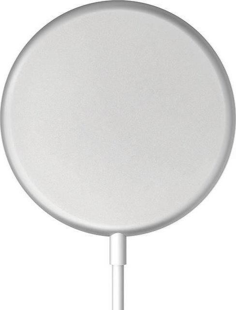 Karikues wireless Crong Inductive Charger CRG-MS15W-SLV, 15W, USB-C, argjendtë