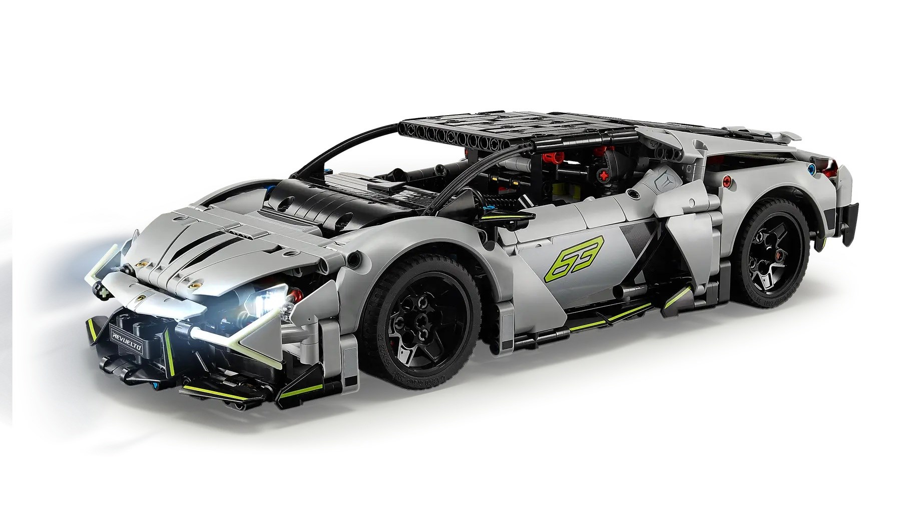 Set ndërtimi LEGO Technic 42214 Lamborghini Supercar, mbi 1000 pjesë, 10+ vjeç, shumëngjyrësh
