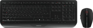 Set tastierë dhe mausi Cherry Gentix Desktop, wireless, ergonomik, i zi
